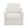 Swivel Arm Chair With USB Type-C Charging And Book Pocket
