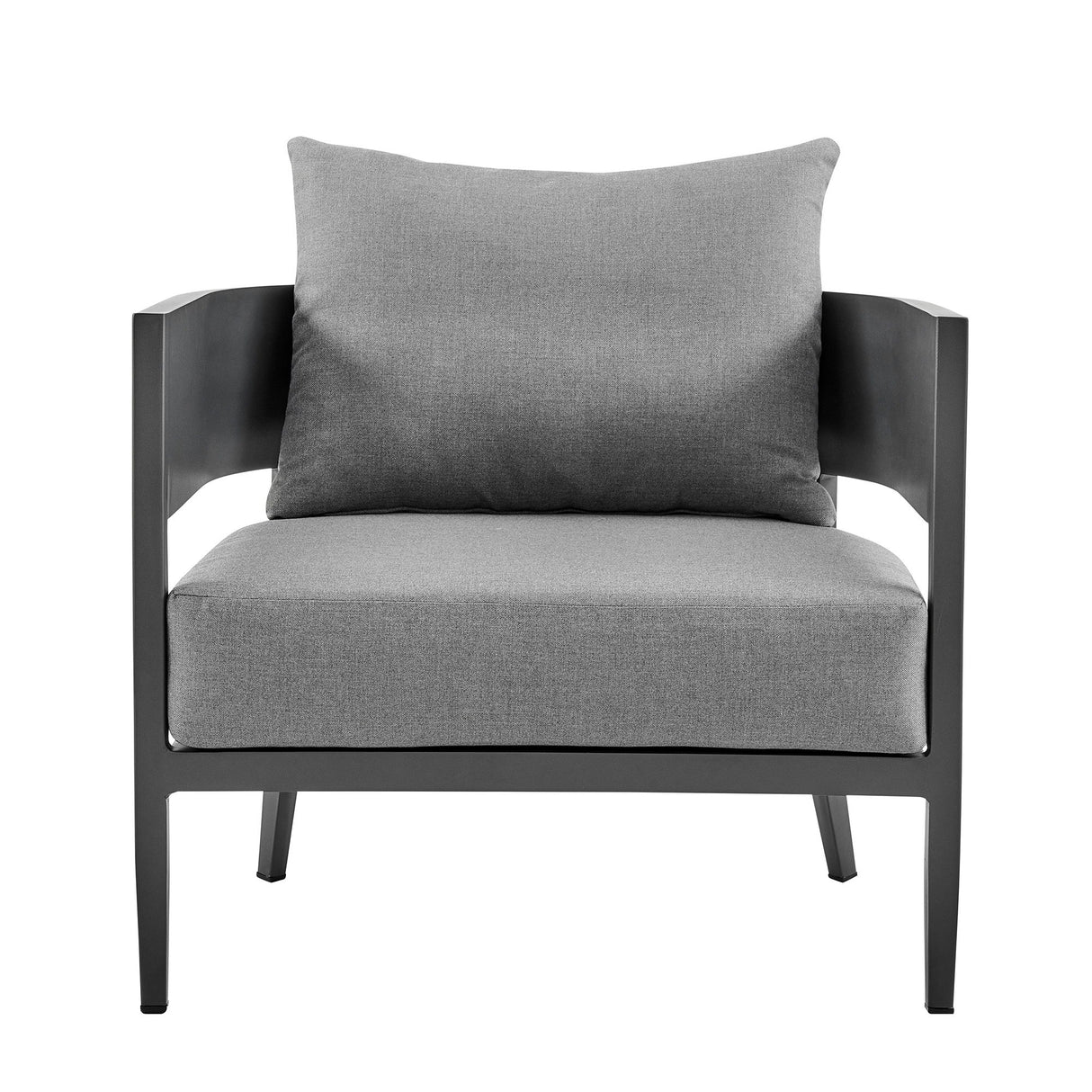 Menorca - Aluminum Outdoor Chair - Dark Gray