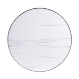 Abilene - Nesting Coffee Table Set - Marble Top & Brush Silver