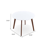 Dining Table - Brown / White