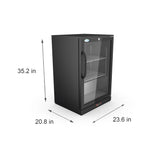 24 In. One-Door Back Bar Refrigerator - 4.1 Cu Ft. BC-1DSW-BK