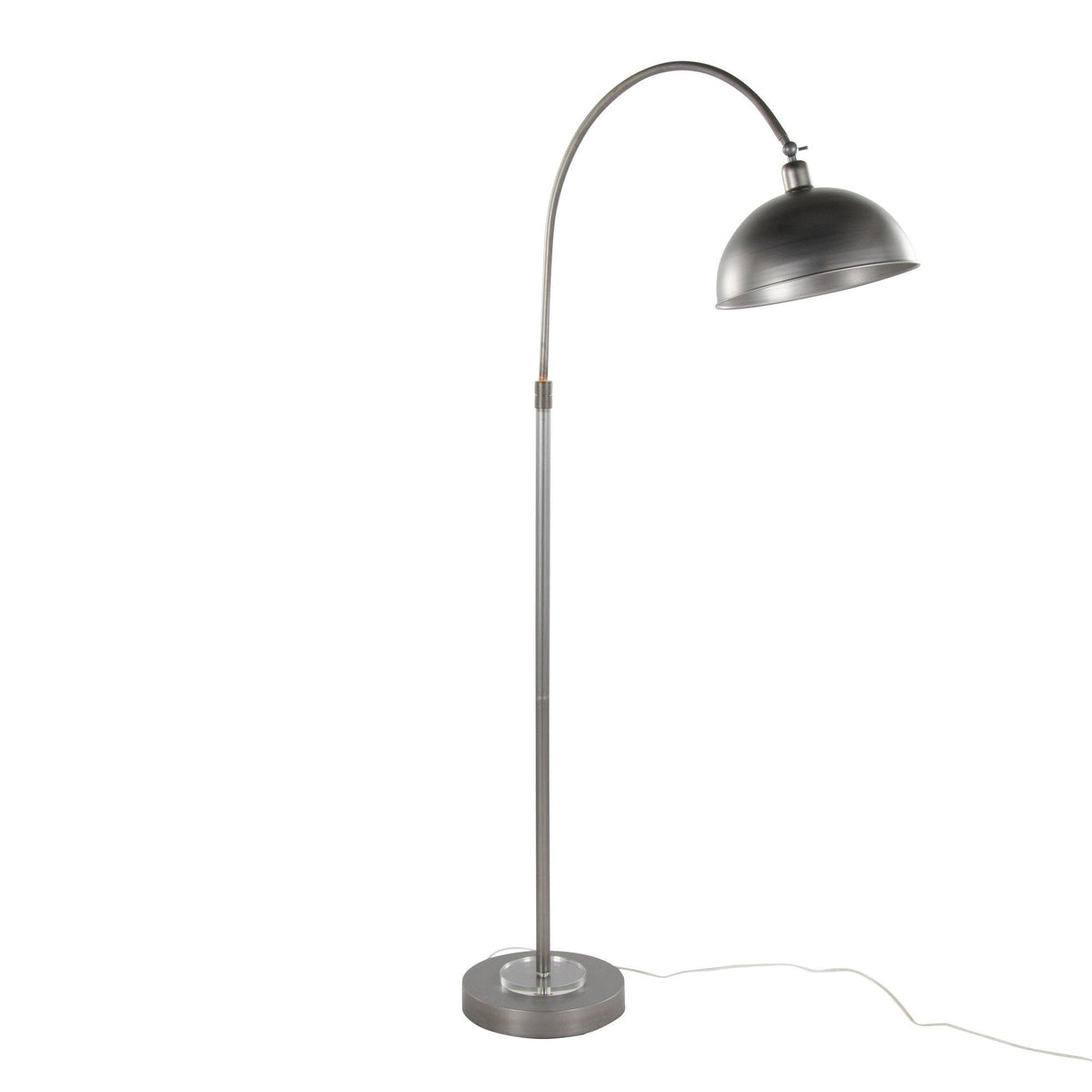 Emery - Metal Floor Lamp - Vintage Metal, Clear Crystal