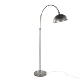 Emery - Metal Floor Lamp - Vintage Metal, Clear Crystal