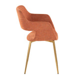 Margarite - Dining / Accent Chair - Gold Metal (Set of 2)