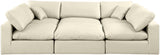 Comfy - 6 Piece Faux Leather Sectional