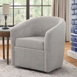 Oaklynn - Barrel Style Swivel Accent Chair