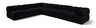 Orin - Velvet 6 Piece Modular L-Shaped Sectional