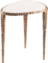 Gild - Aluminum Base And Genuine Marble Top Table