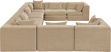 Stellar - 8 Piece Chenille Fabric Upholstered Modular Sectional
