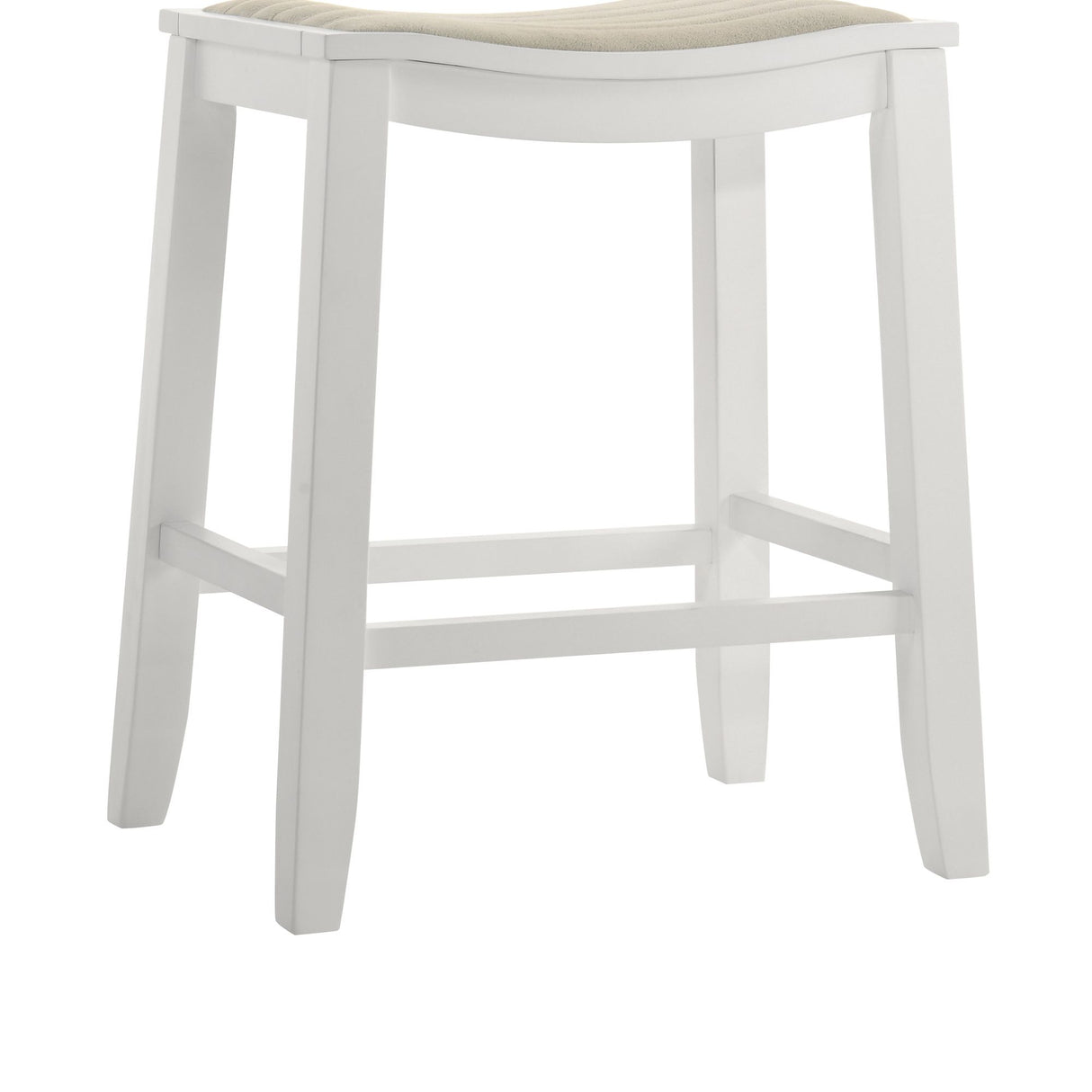 Iyani - Coastal Modern Wood Counter Height Kitchen Bar Stool