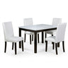 Dining Table With 4 Upholstered Side Chairs