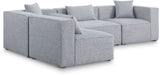 Cube - Linen 4 Piece Modular Corner Sectional