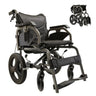 Lightweight Foldable Transport Wheelchair For Adults,Square Tube Design