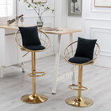 Unique Design Bar Chair, 360 Degree Rotation, Adjustable Height, Suitable For Dining Room And Bar
