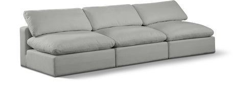 Comfy - Linen Modular Armless Sofa 3 Seats