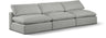 Comfy - Linen Modular Armless Sofa 3 Seats