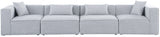 Cube - Linen Modular 4 Seat Sofa