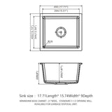 Modern Quartz Kitchen Sink Undermount Granite Composite