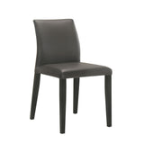 Elyza - Full Back Top Grain Leather Upholstered Wood Dining Chairs (Set of 2)