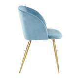 Luna - Contemporary Chair (Set of 2) - Gold Metal