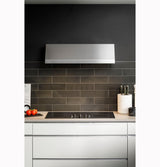 GE Profile UBW36YIEWSS range hood - dimensions and detail