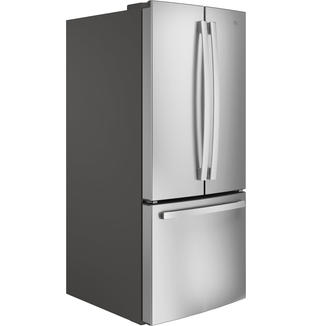 GE GNE21FYKFS - 30 in. 20.8 cu. ft. French Door Refrigerator with Ice Maker - Stainless Steel