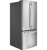 GE GNE21FYKFS - 30 in. 20.8 cu. ft. French Door Refrigerator with Ice Maker - Stainless Steel