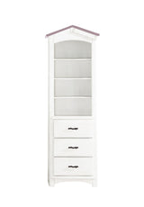Tree House - Bookcase Cabinet - Pink & White