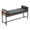 Kari - Farmhouse Bench - Brown Wood