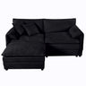 Modern Comfy Deep Seat Modular Sectional Sofa Cloud Couch With Ottoman