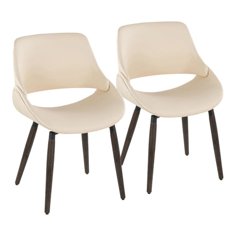 Fabrizzi - Accent / Dining Chair (Set of 2) - Dark Walnut Wood