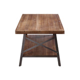 Ikram - Coffee Table - Weathered Oak & Sandy Black