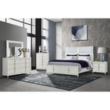 Uriuni - Nightstand - Gold / White