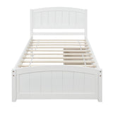 Platform Bed & Headboard, Footboard And Wood Slat Support
