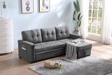 Ashlyn - Reversible Sleeper Sectional Sofa With Storage Chaise, USB Charging Ports And Pocket