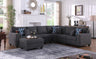Cooper - Sectional Sofa With Ottomans And Cupholder