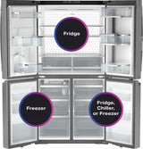 GE Profile PHD23BYWFS refrigerator interior shelving