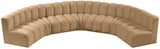 Arc - Velvet 7 Piece U-Shaped Modular Sofa