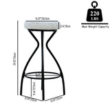 Modern Backless Bar Stools For Kitchen Island (Set of 2)