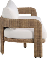 Sandbay - Olefin Water Resistant Fabric And Wicker Outdoor Patio Sofa