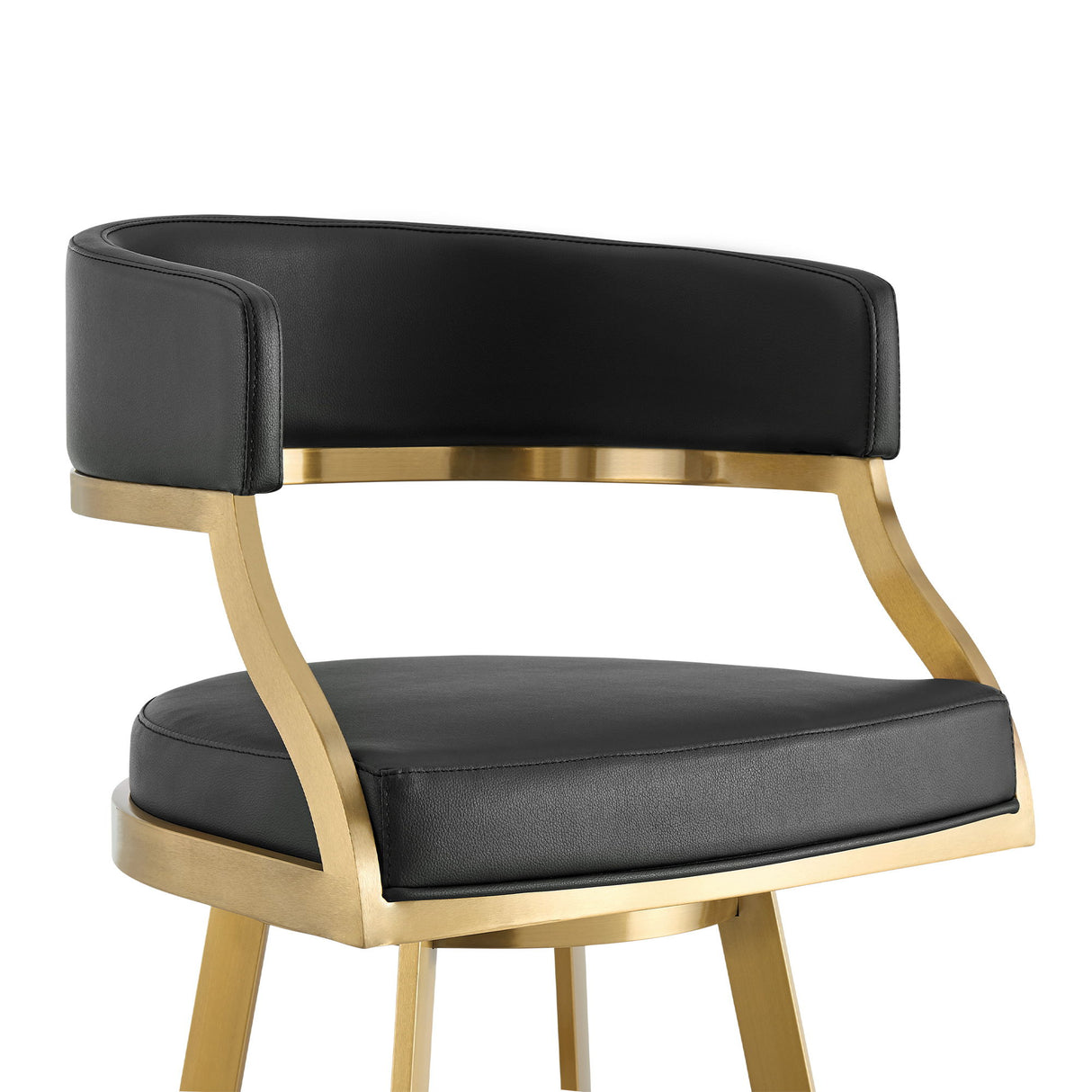 Saturn - Swivel Stool - Gold Legs