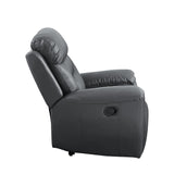 Lamruil - Motion Loveseat - Gray Top Grain Leather