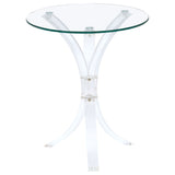 Bailey - Round Top Side Table - Clear