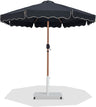 Amalfi - Aluminum Patio Umbrella - White Base / Light Brown Pole