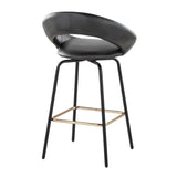 Posh - Fixed-Height Counter Stool (Set of 2) - Black Metal