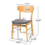 Dining Chairs With Cushioned Seat (Set of 2)