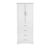 Freestanding Bathroom Cabinet With 3 Drawers, Adjustable Shelf, Soft Close Doors