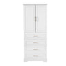 Freestanding Bathroom Cabinet With 3 Drawers, Adjustable Shelf, Soft Close Doors