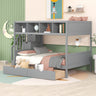 Bunk Bed With Shelfs, Storage Staircase And 2 Drawers