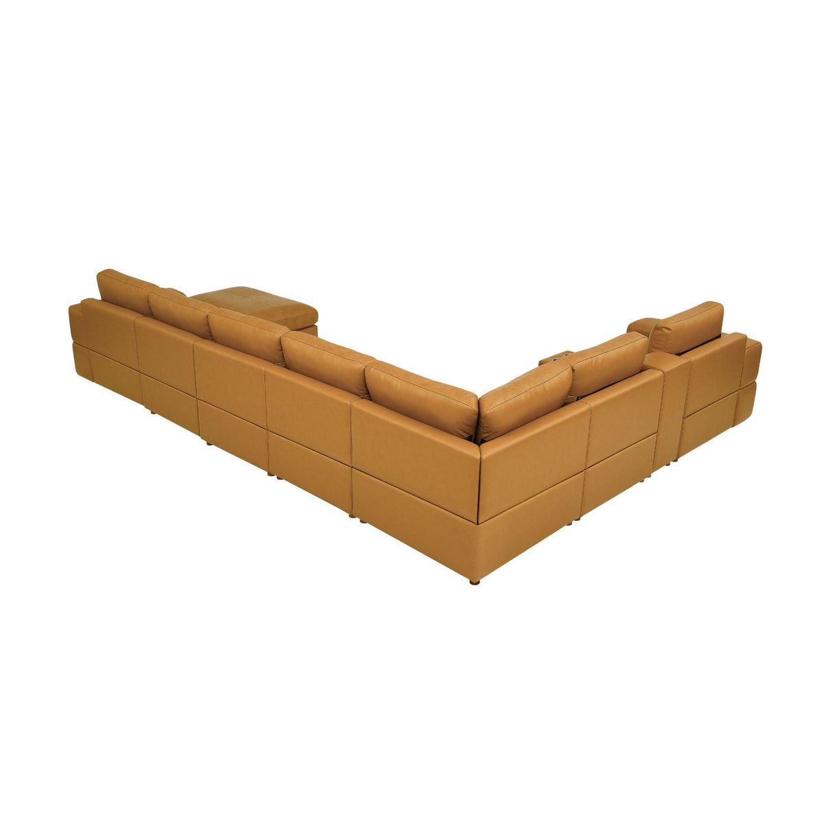 Modular Sectional With Large Square Arms, Custom Configuration